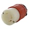 Ac Works Locking Connector, L16-30R, 30 A, 480V AC, Three Phase, 4 Pole, Screw Terminals, Orange ASL1630R - alternate 1